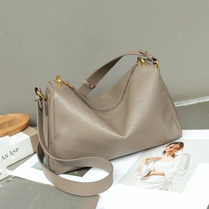 Hifashion 100% Genuine Leather Underarm Shoulder Bags For Women 2025 Trend Designer Crossbody Hobos Top Handle Ladies Handbags