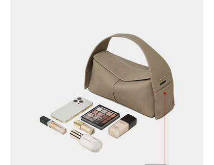 Hifashion Cowhide Genuine Leather Underarm Shoulder Bags For Women 2025 Luxury Designer Top Handle Satchel Tote Ladies Handbags