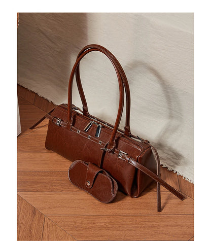 Hifashion Motorcycle Style Genuine Leather Underarm Shoulder Bags For Women 2025 Trend Designer Sling Purse Tote Ladies Handbags