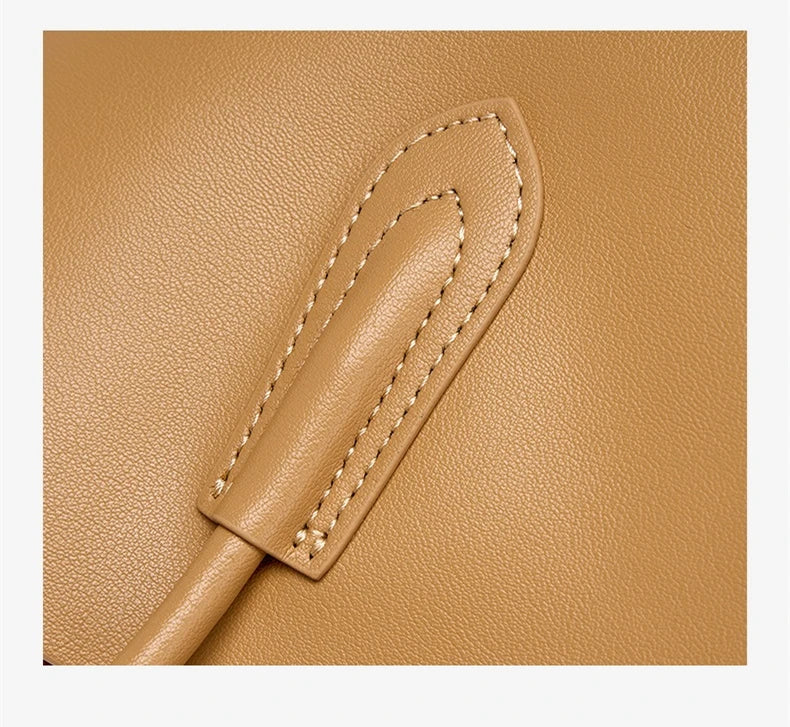 Hifashion Vintage Genuine Leather Tote Shoulder Bags For Women 2025 Trend Designer Large Capacity Shopping Work Ladies Handbags