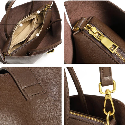 Hifashion Stylish Genuine Leather Handbags For Women 2025 Trend Designer Commuting Shoulder Bags Crossbody Tote Ladies Handbags