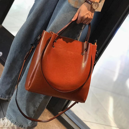Hifashion Vintage Cowhide Genuine Leather Tote Handbags For Women 2025 Trend Designer Office Work Ladies Shoulder Crossbody Bags