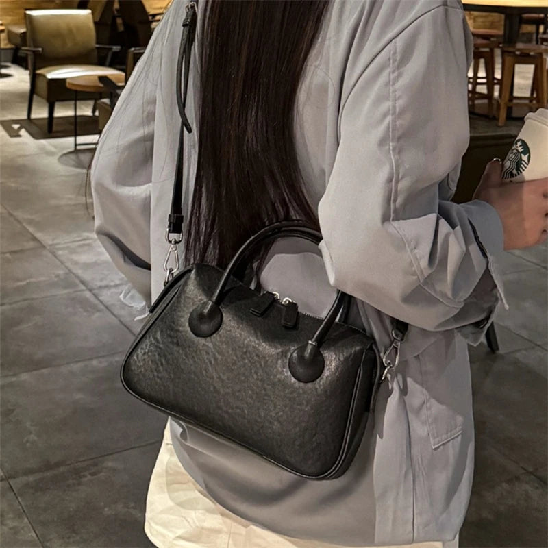 Hifashion Vintage Cow Genuine Leather Crossbody Shoulder Bags For Women 2025 Luxury Designer Pillow Satchel Tote Ladies Handbags
