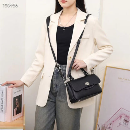 Hifashion 3 Layers Genuine Genuine Leather Shoulder Bags For Women 2025 Trend Designer Flap Crossbody Purse Work Ladies Handbags
