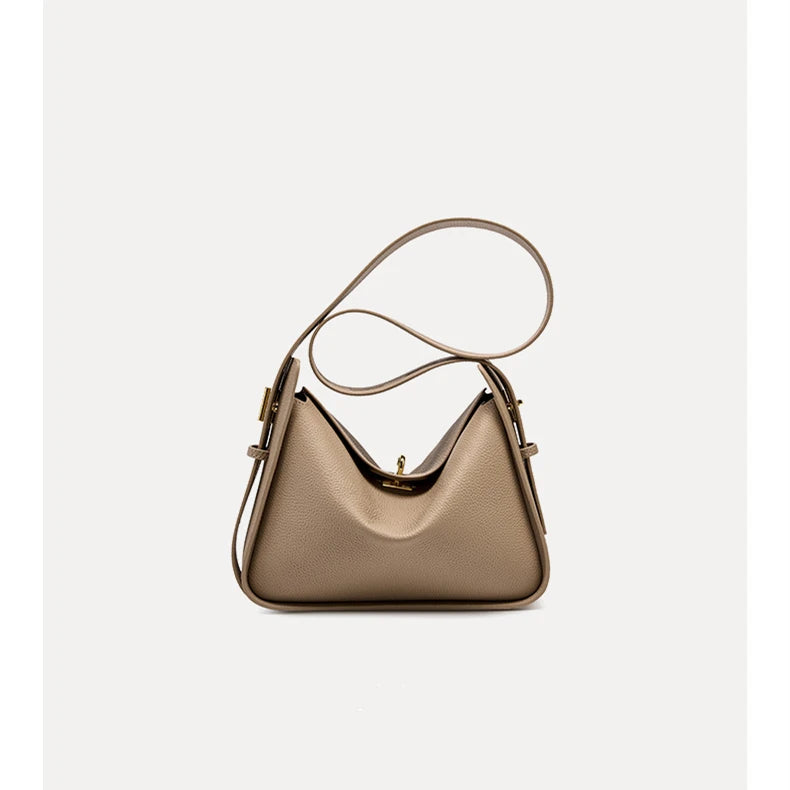 Hifashion Cowhide Genuine Leather Underarm Shoulder Bags For Women 2025 Luxury Designer Crossbody Purses Hobo Ladies Handbags