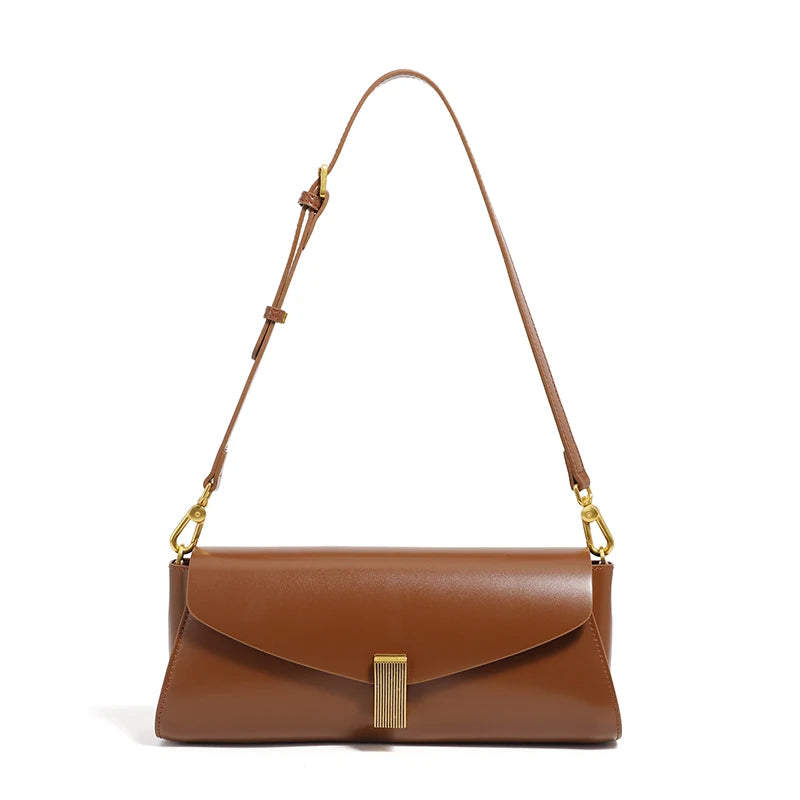 Hifashion Elegant Genuine Leather Underarm Shoulder Bags For Women 2025 Luxury Designer Crossbody Purses Square Ladies Handbags