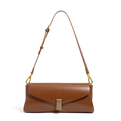 Hifashion Elegant Genuine Leather Underarm Shoulder Bags For Women 2025 Luxury Designer Crossbody Purses Square Ladies Handbags