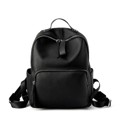 Hifashion 100% Cowhide Genuine Leather Backpack For Women 2025 Trend Designer Soft Travel Work Daypack Teenage Girls School Bags