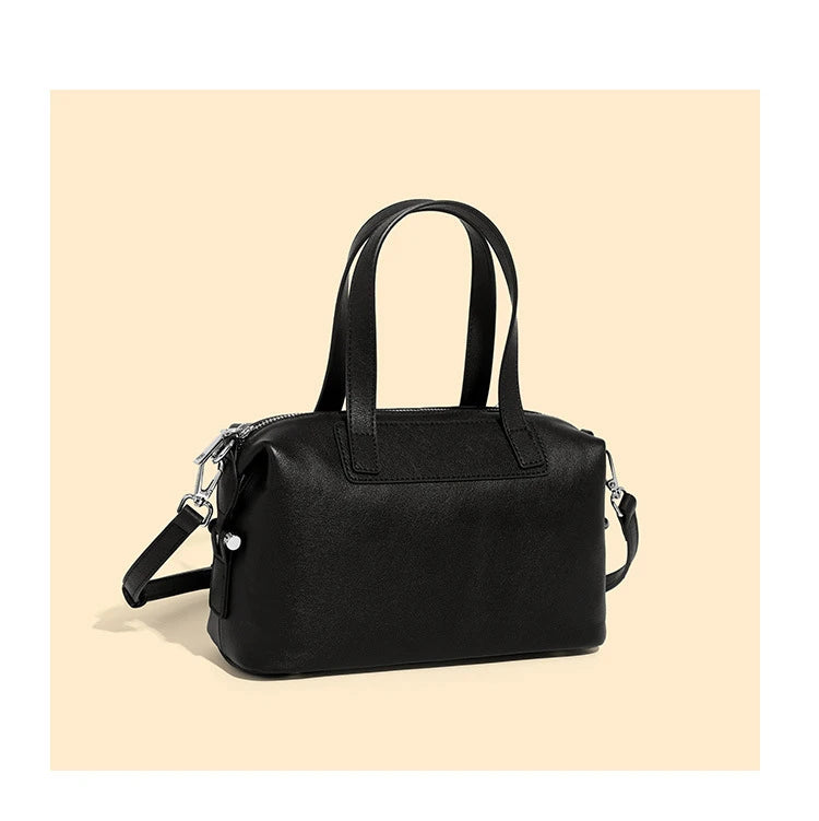 Hifashion Vintage Cow Genuine Leather Pillow Tote Handbags For Women 2025 Trend Designer Boston Ladies Shoulder Crossbody Bags