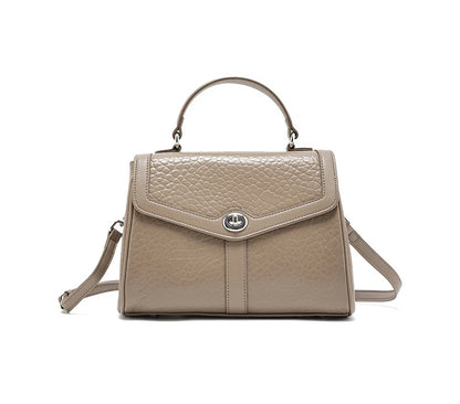 Hifashion Cowhide Genuine Leather Tote Handbags For Women New 2025 Luxury Designer Work Satchel Top Handle Female Shoulder Bags