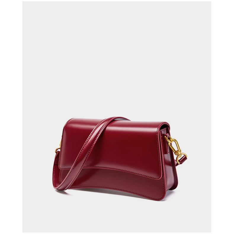 Hifashion Vintage Genuine Leather Underarm Shoulder Bags For Women 2025 Luxury Designer Crossbody Purses Saddle Ladies Handbags