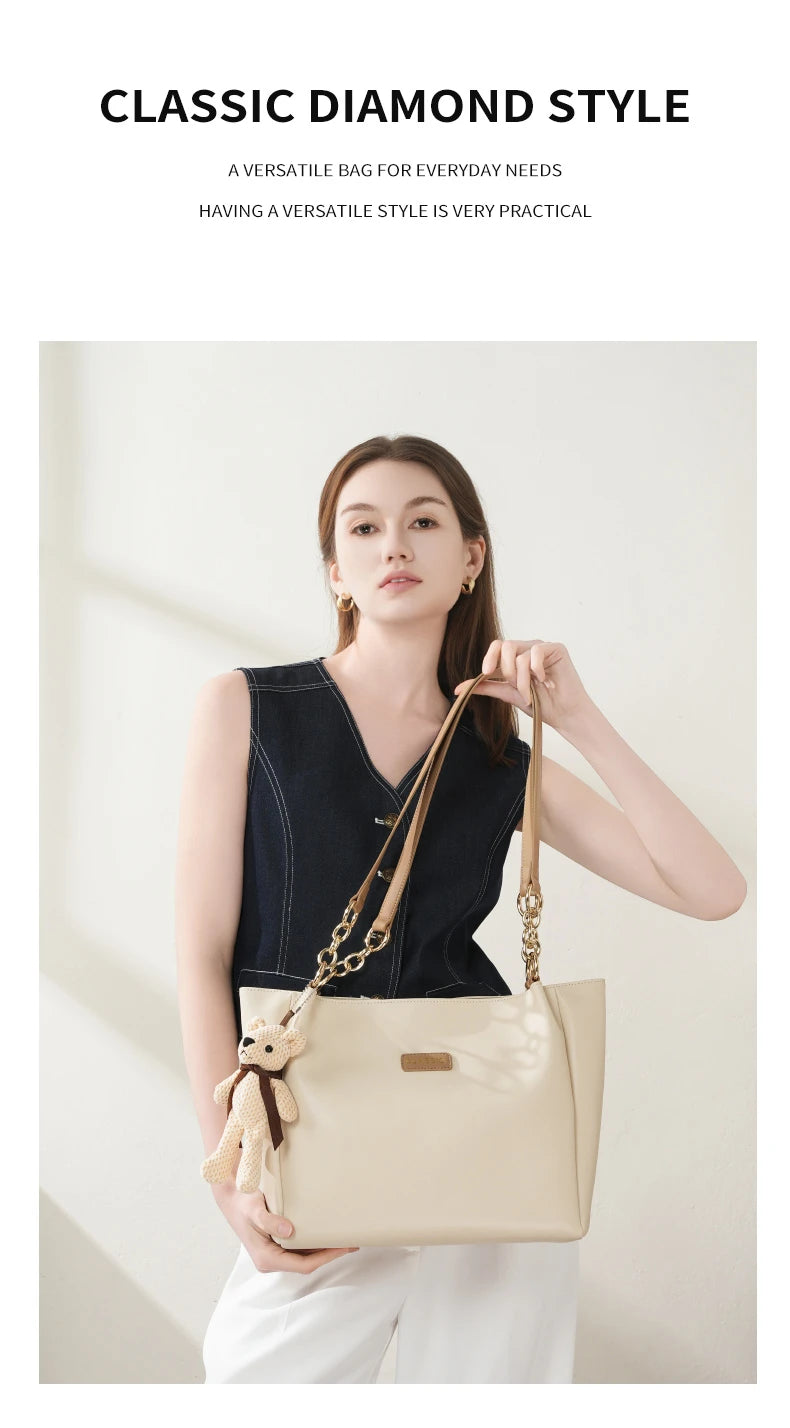 Hifashion Cowhide Genuine Leather Shoulder Bags For Women 2025 Trend Designer Large Capacity Shopping Tote Work Ladies Handbags