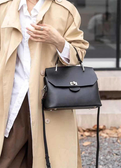 Hifashion Cowhide Genuine Leather Tote Handbags For Women 2025 Trend Designer Satchel Purses Work Ladies Shoulder Crossbody Bags