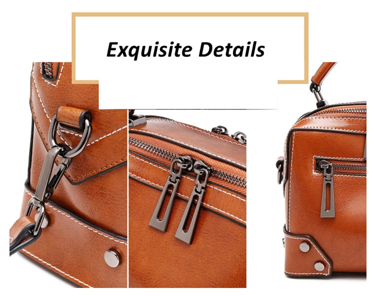 Hifashion Cowhide Genuine Leather Pillow Small Shoulder Crossbody Bags For Women 2025 Trend Designer Boston Tote Ladies Handbags