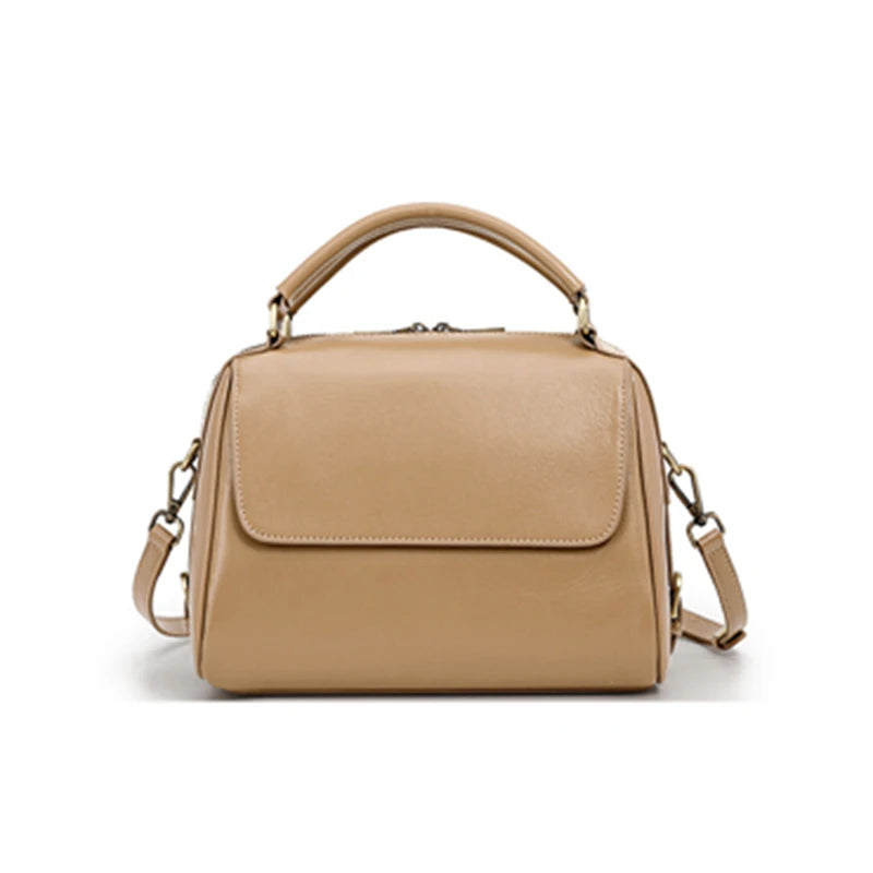 Hifashion Cowhide Genuine Leather Pillow Tote Handbags For Women 2025 Luxury Designer Satchel Work Ladies Shoulder Crossbody Bag