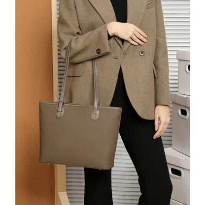 Hifashion Cowhide Genuine Leather Large Tote Bags For Women 2025 Luxury Designer Shopping Shoulder Bags A4 Work Ladies Handbags