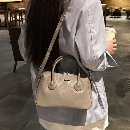 Hifashion Vintage Cow Genuine Leather Crossbody Shoulder Bags For Women 2025 Luxury Designer Pillow Satchel Tote Ladies Handbags