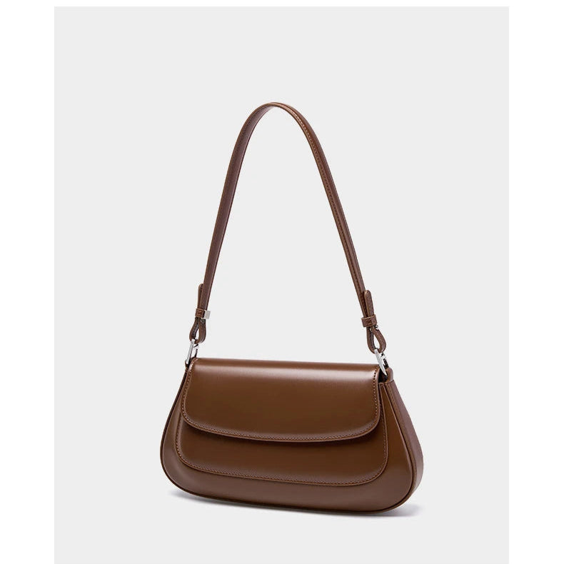 Hifashion Luxury Genuine Leather Underarm Shoulder Bags For Women 2025 Trend Designer Crossbody Purses  Saddle Ladies Handbags