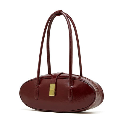 Hifashion Vintage Cowhide Genuine Leather Underarm Shoulder Bags For Women 2025 Trend Designer Luxury Tote Work Ladies Handbags