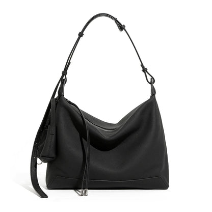 Hifashion Cowhide Genuine Leather Crescent Hobo Bags 2025 Trend Designer Commuting Shoulder Crossbody Bags Soft Ladies Handbags