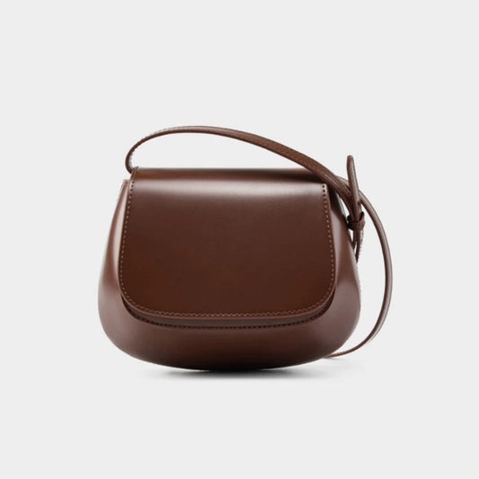 Hifashion Classic Genuine Leather Saddle Small Shoulder Bags For Women 2025 Luxury Designer Crossbody Purses Cow Ladies Handbags