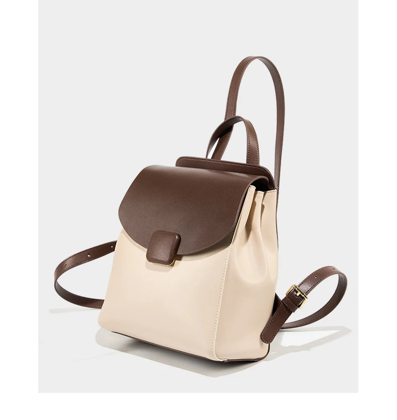 Hifashion Small Cowhide Genuine Leather Backpack For Women 2025 Trend Fashion Designer Female Travel Bagpack Girls School Bags