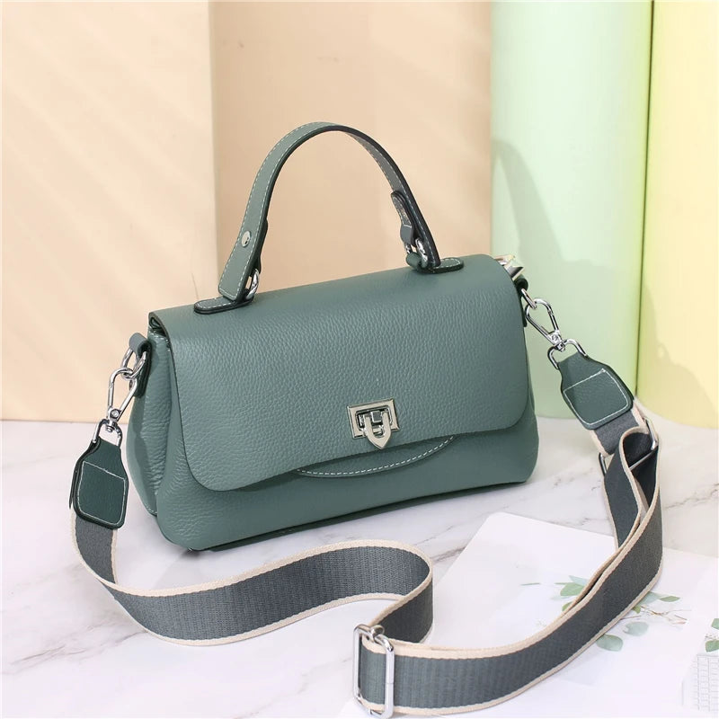 Hifashion 3 Layers Genuine Genuine Leather Shoulder Bags For Women 2025 Trend Designer Flap Crossbody Purse Work Ladies Handbags