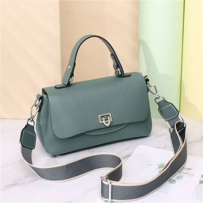 Hifashion 3 Layers Genuine Genuine Leather Shoulder Bags For Women 2025 Trend Designer Flap Crossbody Purse Work Ladies Handbags