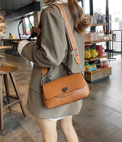 Hifashion 3 Layers Genuine Genuine Leather Shoulder Bags For Women 2025 Trend Designer Flap Crossbody Purse Work Ladies Handbags
