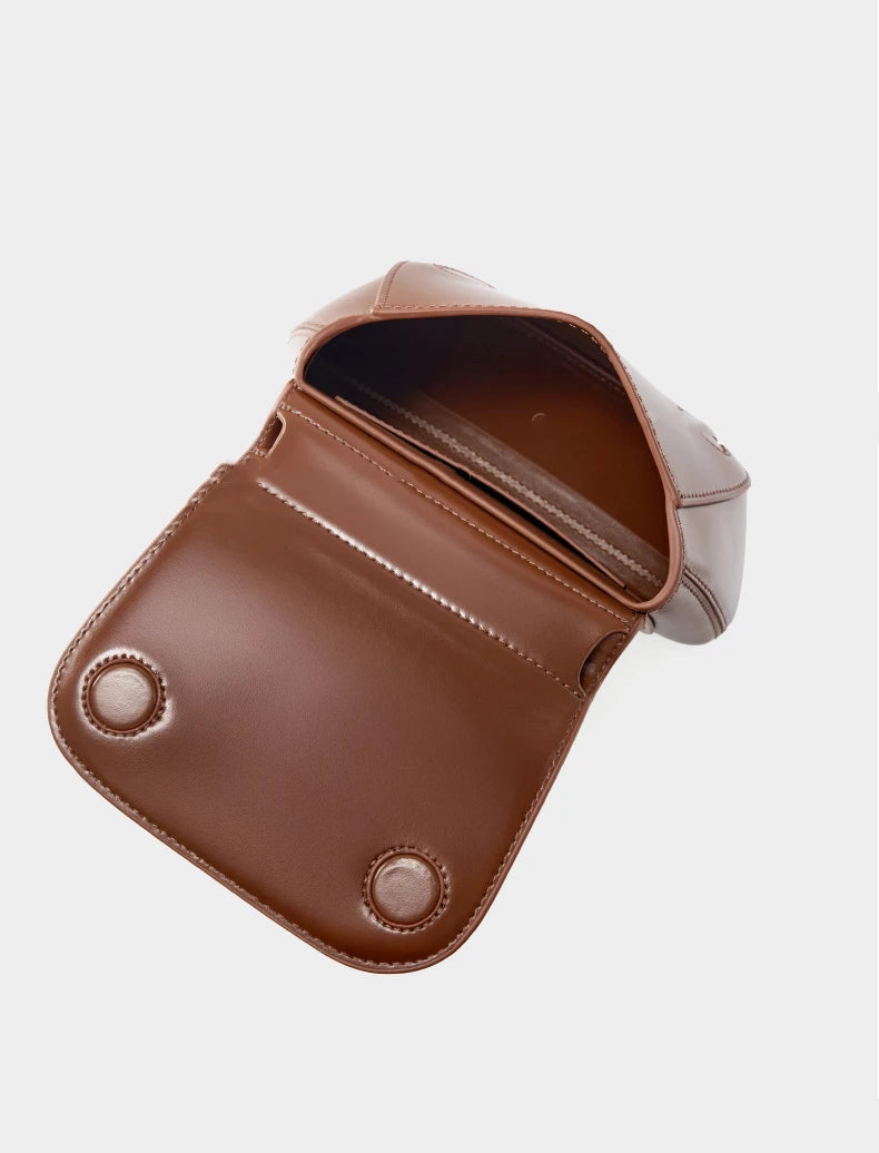 Hifashion Classic Genuine Leather Saddle Small Shoulder Bags For Women 2025 Luxury Designer Crossbody Purses Cow Ladies Handbags